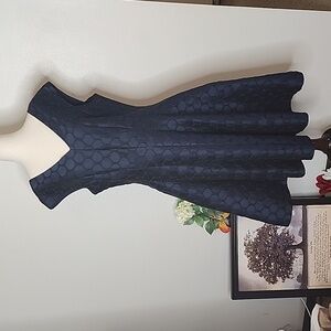 NEW Neiman Marcus Julia Jordan Polka Dot 1950 Tulle Fit &Flare Rockabilly Luxury